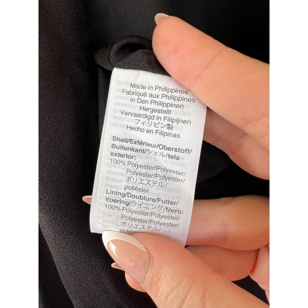 J.Crew Women's Black Mini Dress 6 Petite 6p Crepe Professional Modest Career - Picture 7 of 8